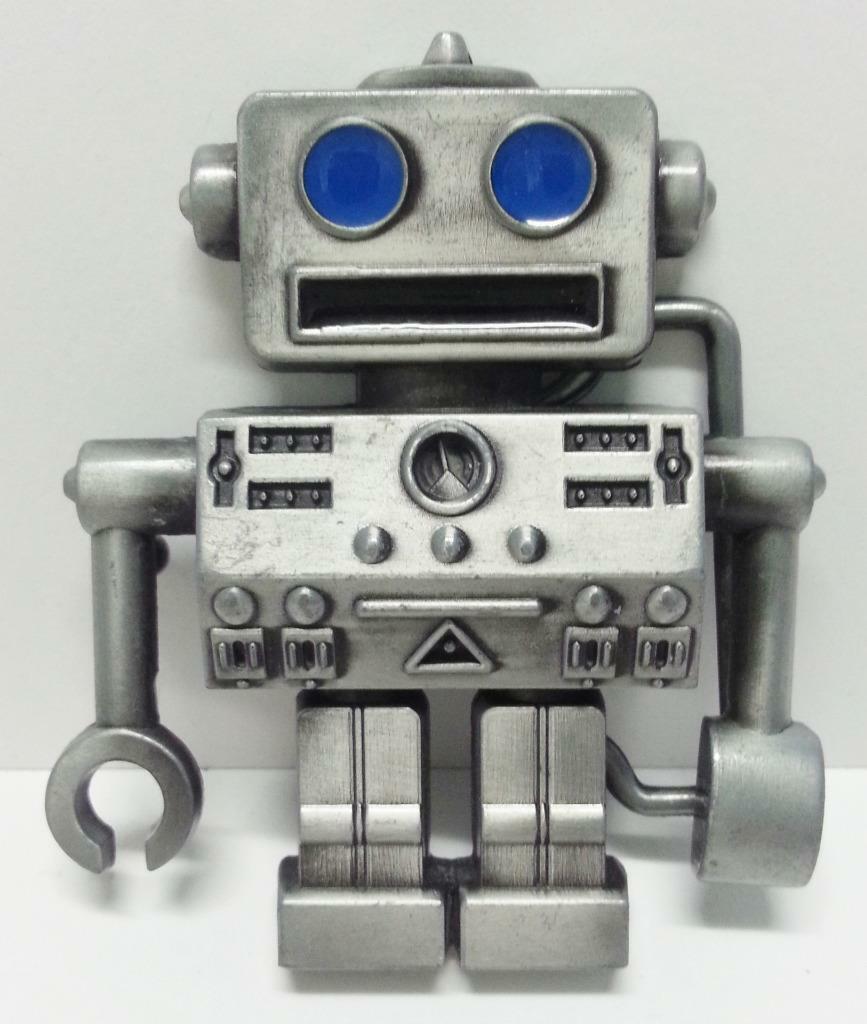 Rare Japan Robot Heavy Metal Belt Buckle (A1141)