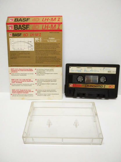 Used  Blank Tapes BASF 60 LH-MI Germany Cassette Tape x 01 (CT032)
