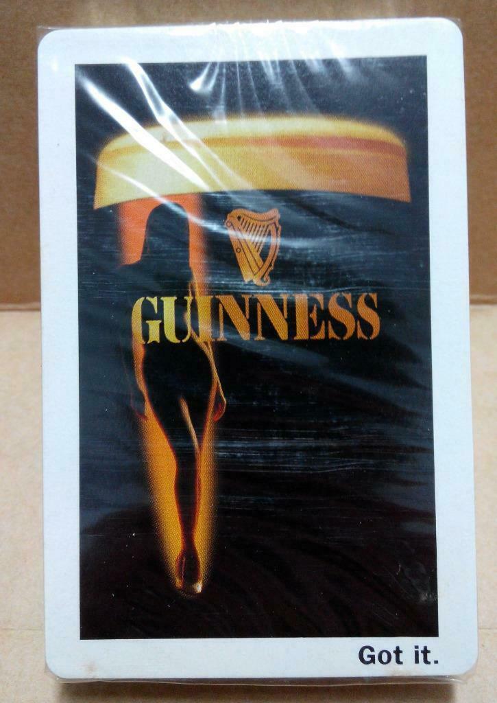 Rare New Sealed Guinness Beer Sexy Lady Beer Playing Cards Souvenir (A1262a)