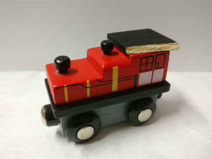 Magnetic Wooden Train Set Spencer Figurines Toys x6 F/S (FTY016) *30