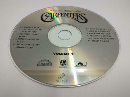 Carpenters A Video Biography MV Karaoke V.2 Rare Singapore Video CD VCD CDS084)