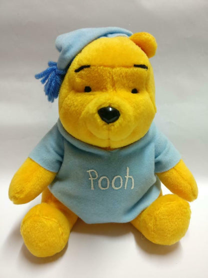 McDonald's Winnie The Pooh Sky Blue Pajamas 7" Plush Soft Toy F/S (PTY109)