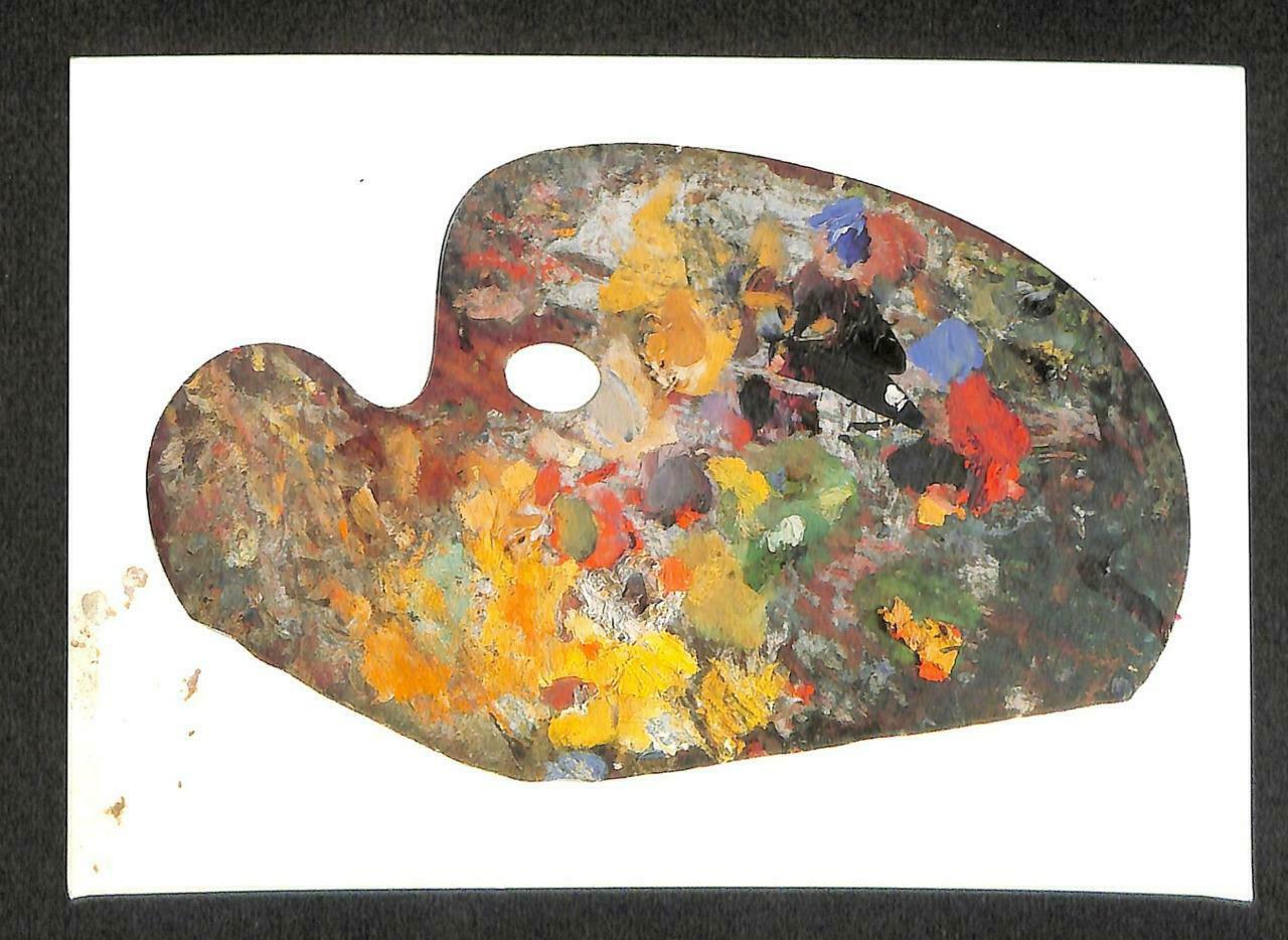 LUCKYPIGEON La Palette De Claude Monet Painting France Postcard (C1625)