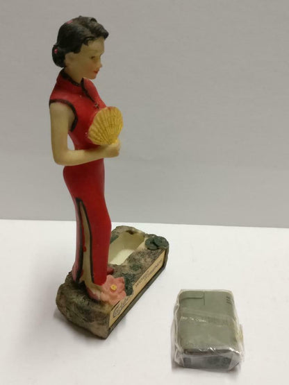 Unused Vintage Carlsberg Promo China Cheongsam Lady Lighter Display (A2154) *2