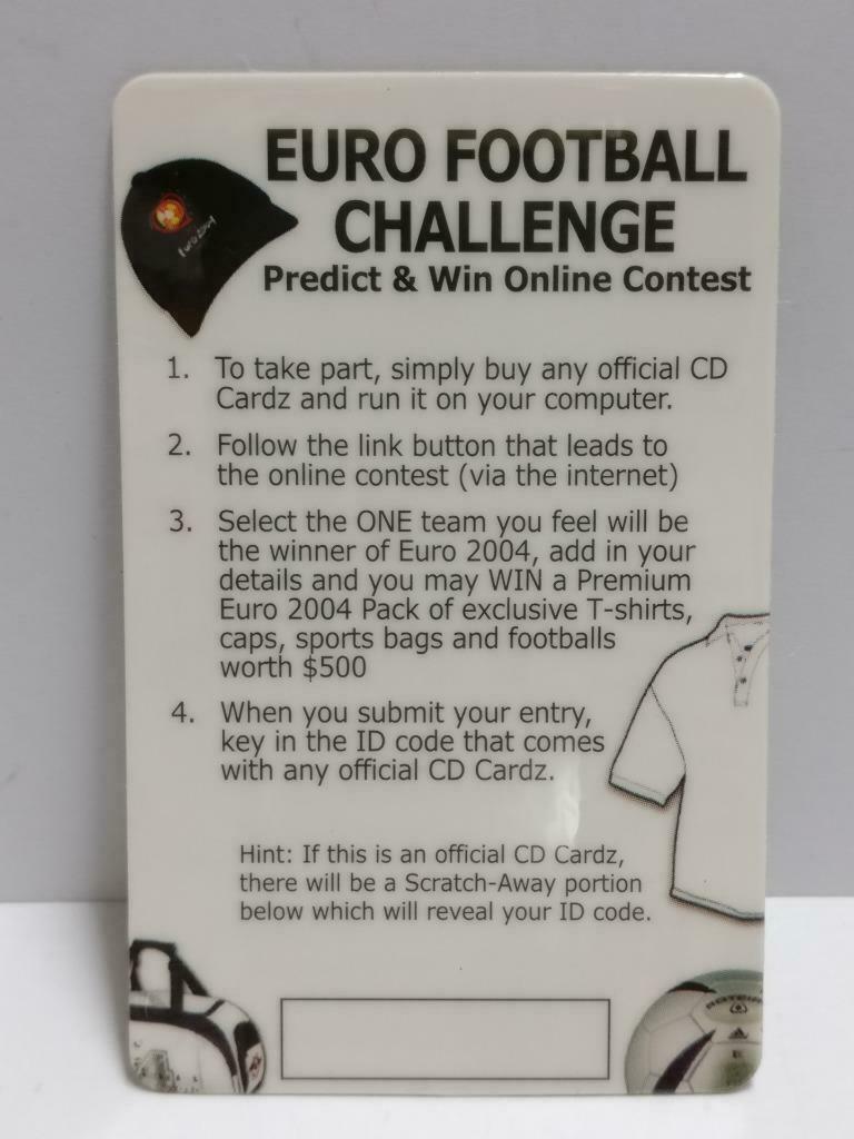 Spain Ivan Helguera Football Soccer Euro 2004 Carlsberg Promo Card F/S (A2396)