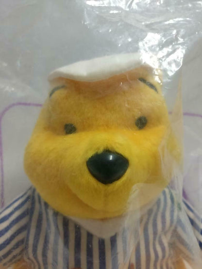 Sealed McDonald's Winnie The Pooh Stripe Shirt 7" Plush Soft Toy F/S (PTY103)
