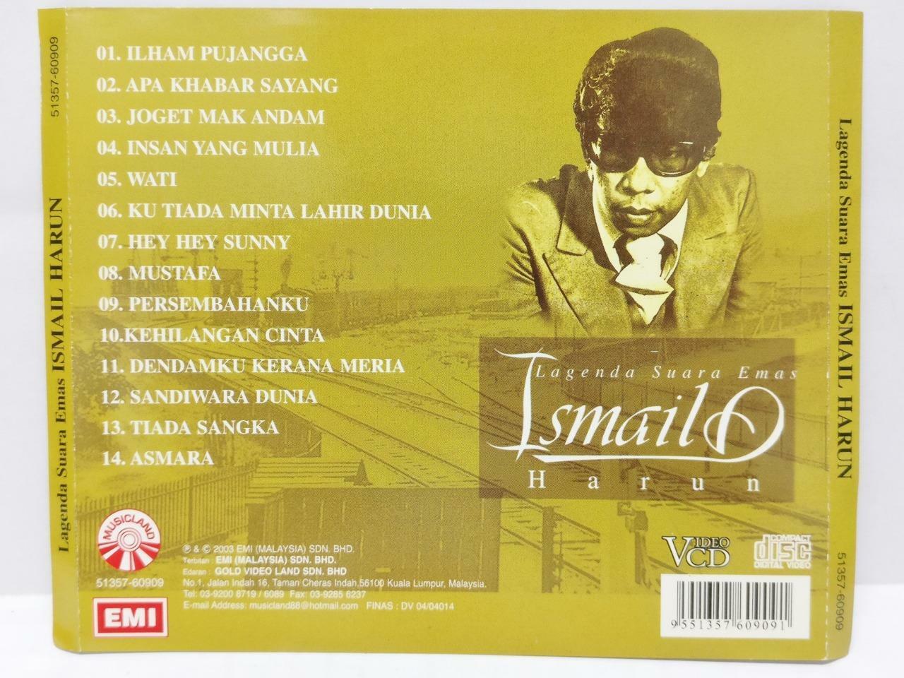 Singapore Malay Ismail Harun 2003 Malaysia EMI Melayu VCD (CD740)