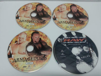 WWE WWF Wrestling RAW Armageddon 2006 Singapore Only 4x VCD Video CD OOP (A854)