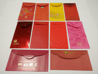 10 pcs Chinese New Year Red Packet Pocket Envelope Good Luck Panda (C2170)