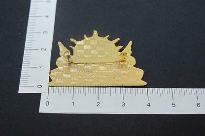 Rare Vintage Thailand Bangkok Planet Hollywood Enamel Brooch Pin Badge F/S  A095