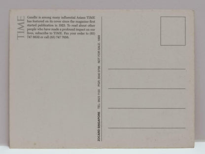 LUCKYPIGEON888 Time Magazine India Gandhi 1999 Singapore Postcard (E0379a)