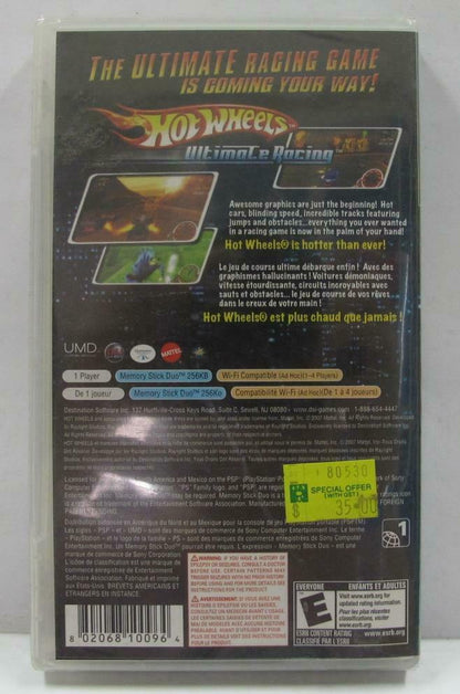 PSP Sealed Hot Wheels Ultimate Racing 2007 Game Disc (G091)