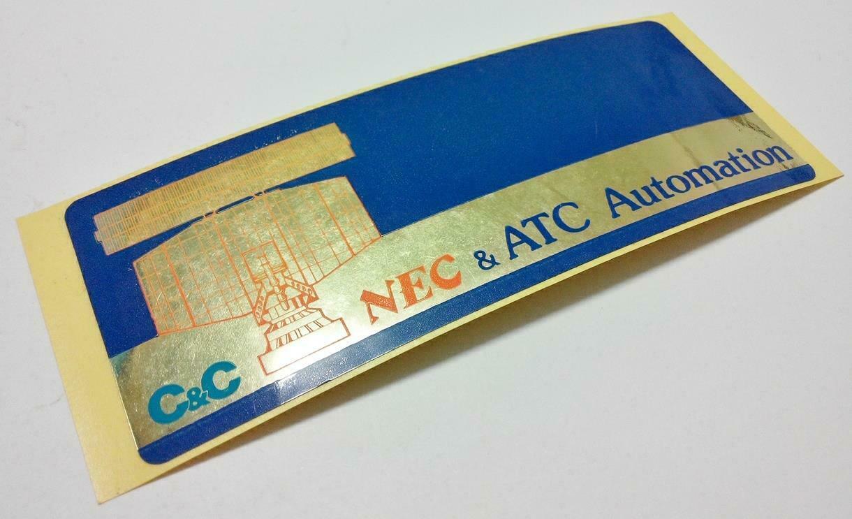 Vintage 80’s Sticker C&C NEC & ATC Automation Airlines F/S (A774)