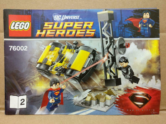 LEGO No. 76002 (2) DC Super Heroes Manual Instructions Catalog Booklet (LG008)