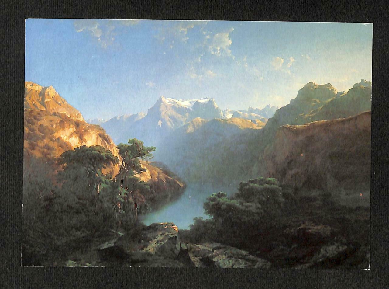 LUCKYPIGEON Alexandre Calame Mountain Painting Switzerland Postcard (C1595)