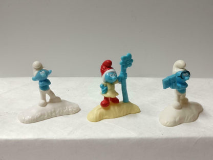 Mini Smurfs Book Flower Chef Figurines Frgure Toys x6 Lot F/S (FTY020) *15