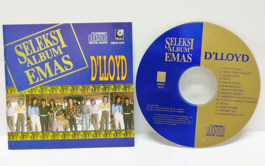Indonesia Malay D'lloyd Band Seleksi Album Emas 1995 Singapore Melayu CD (CD721)