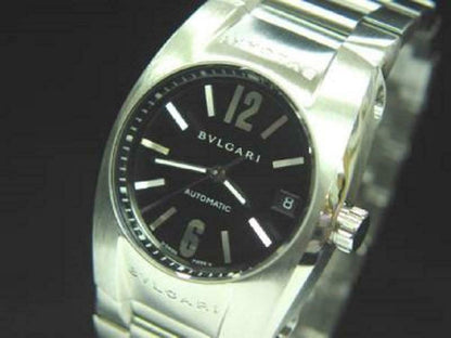 Bvlgari Bulgari Ergon Mens Automatic Watch Black Dial Stainless Steel Bracelet