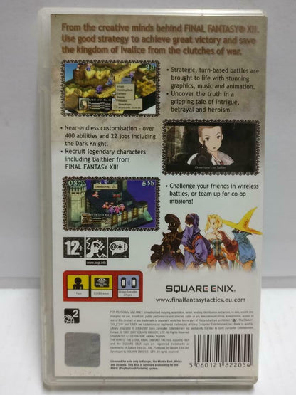 Final Fantasy Tactics The War Of The Lions PSP PlayStation Portable (GA347)