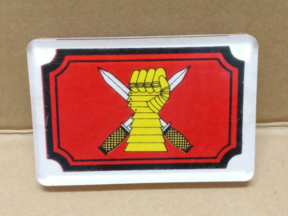 Rare Vintage Singapore SAF Armour Army Acrylic Kangaroo Display (A1896)