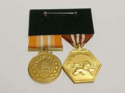 Singapore Armed Forces Good Service Long Service Good Conduct 2x Medal (C060)