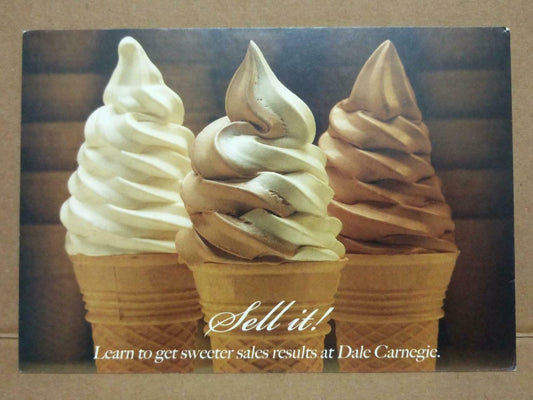 LUCKYPIGEON Singapore Dale Carnegie Sales Advantages Ad Postcard (C2079)