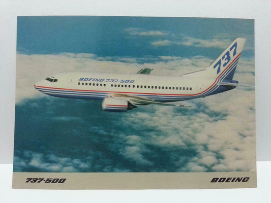 Boeing Airplane 737-500 Postcard (AC091)