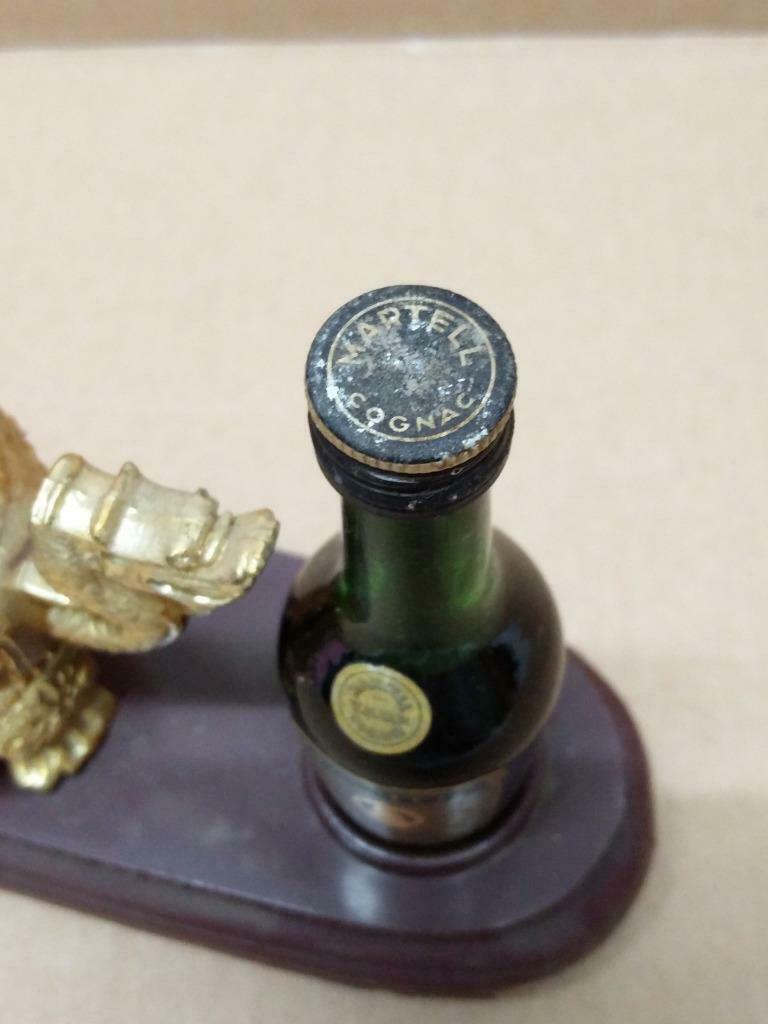 Rare Vintage Martell V.S.O.P Cognac Bottle & Chinese Dragon Stand No Box (A1392)