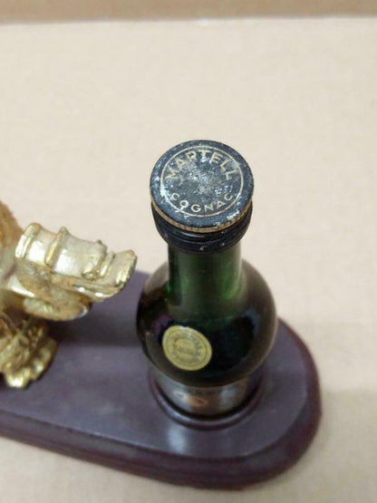 Rare Vintage Martell V.S.O.P Cognac Bottle & Chinese Dragon Stand No Box (A1392)