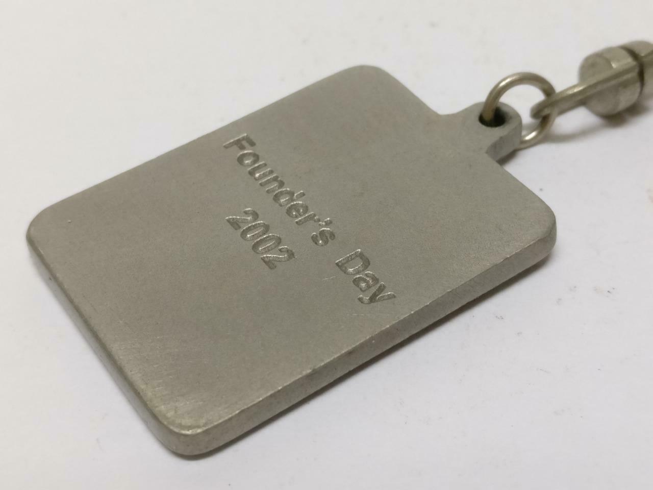 LP888 Rare Vintage Convent H.I.J 2002 Founder's Day Metal Keychain Keyring F/S (B780)