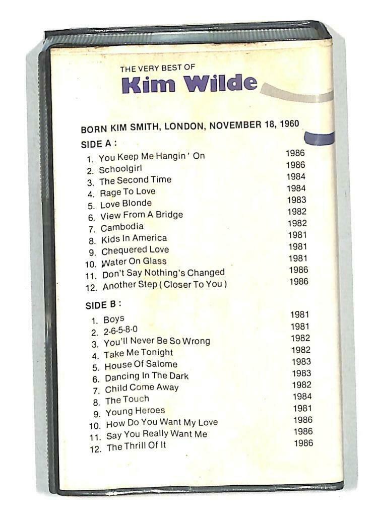 Rare Kim Wilde You Keep Me Hangin' On Indonesia English Cassette CT971