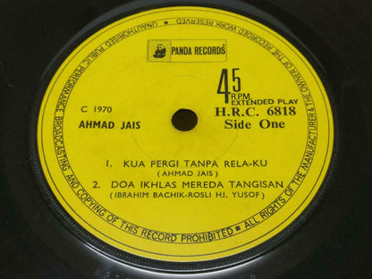 Malaysia Malay Ahmad Lagu Rindu 1970 Singapore EP 7" 45 RPM Panda Label (EP374)