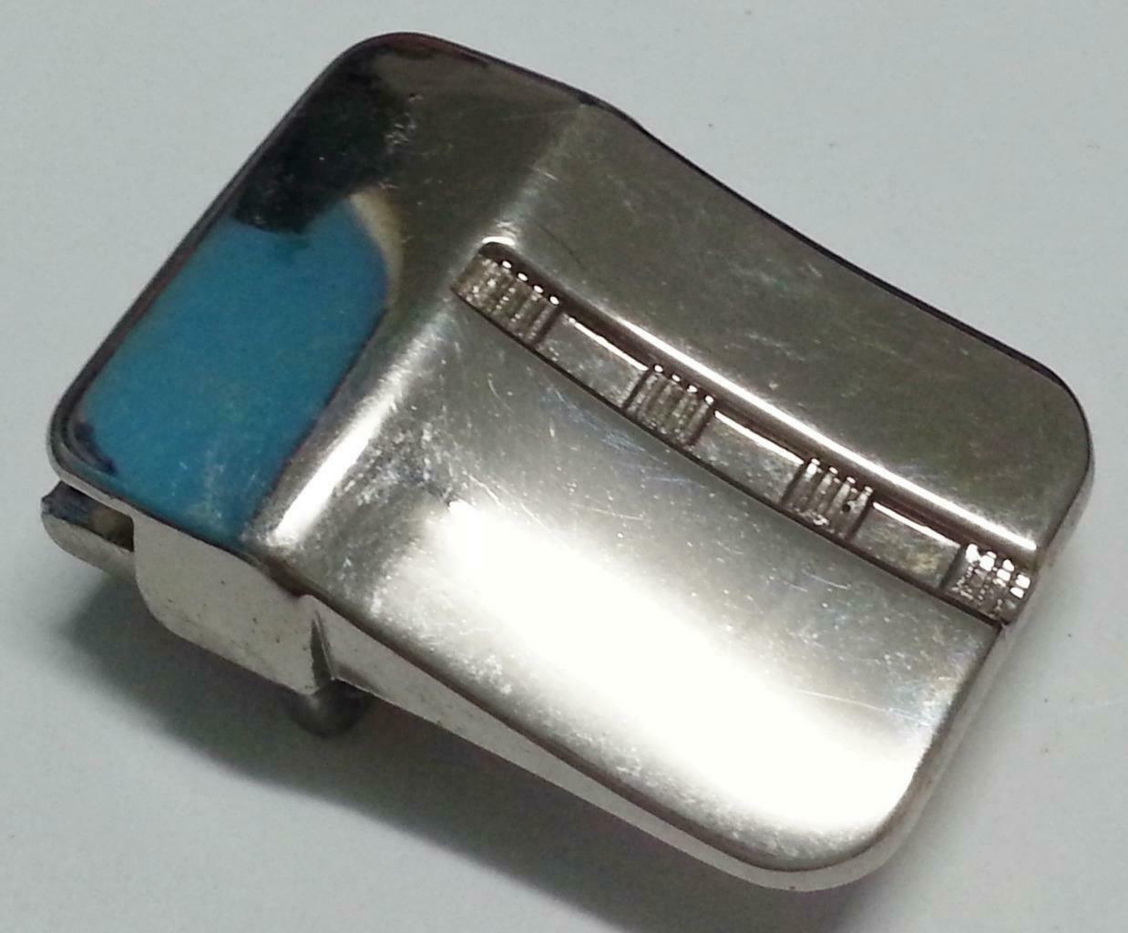 Rare Vintage Retro Made In Australia Stainless Steel Belt Buckle (B407)