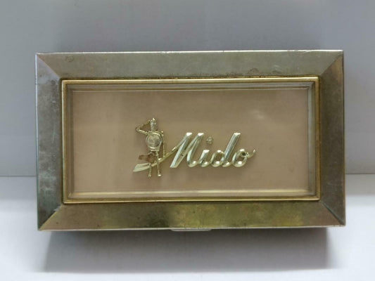 Vintage Mido Watch Ocean Star Metal Empty Box Defective Need Repair parts BX019