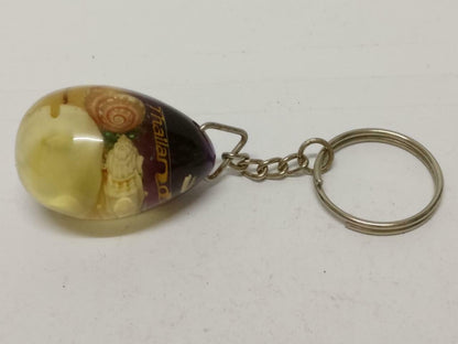 LP888 Rare Vintage Thailand Beautiful Seashells Acrylic Souvenir Keychain keyring B799
