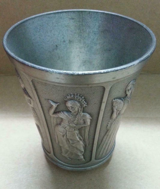 Rare Singapore Airlines SIA Visit Asean Year 1992 Selangor Pewter Cup (A1241)