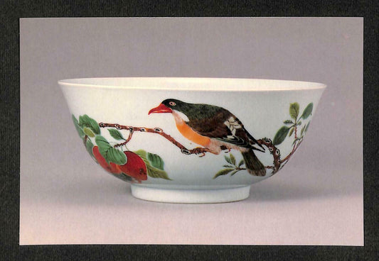 LUCKYPIGEON Tsui Museum Of Art Bird Painting China Ceramic Bowl Postcard (C1539)