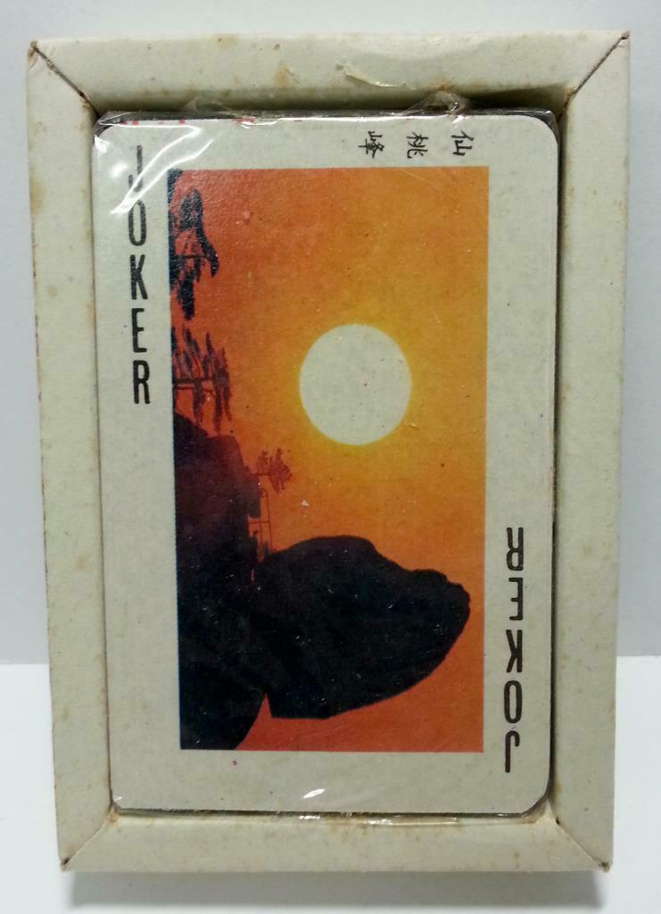 Rare Unsealed China Huangshan Scenery Chinese Playing Cards Souvenir (A1077)