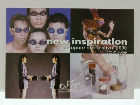 LUCKYPIGEON888 Singapore Arts Fest Googles Glass 2000 Ad Postcard (E0169)