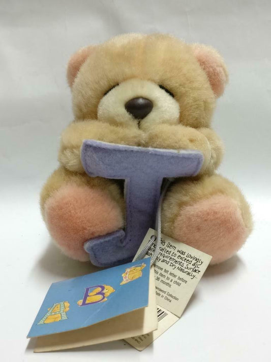 Forever Friends Bear Letter J Handcrafted W/Tag 4" Plush Soft Toy F/S (PTY128)