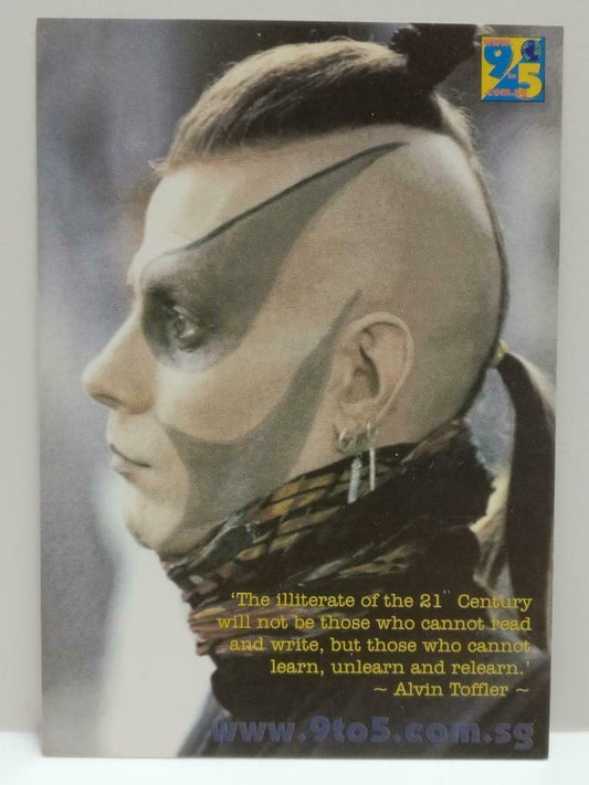 LUCKYPIGEON888 Mohawk Sexy Man Beefcake Face Tattoo Singapore Postcard (E0243)