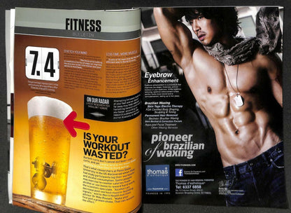 Singapore Men's Health Magazine Beefcake Macho Man Huang Xiao Ming 黄晓明 M041