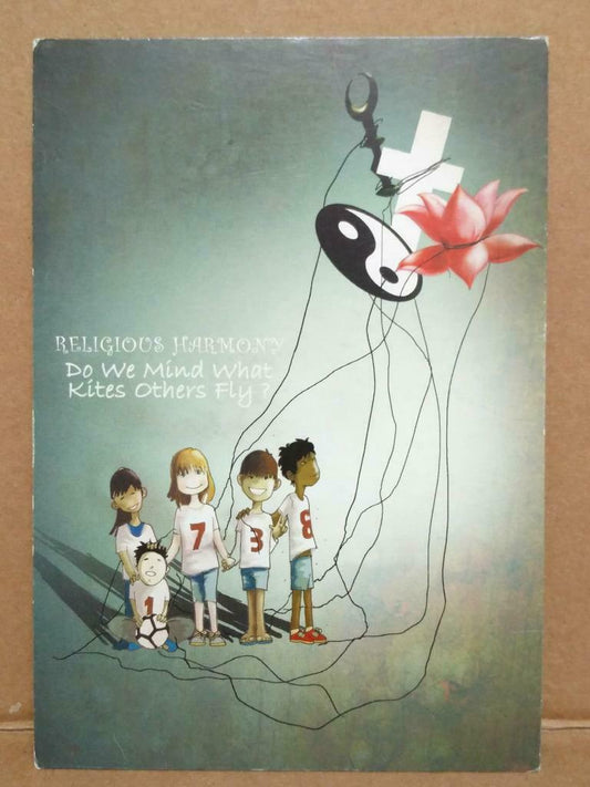 LUCKYPIGEON Religious Harmony ZoCard Singapore Postcard (C2049)