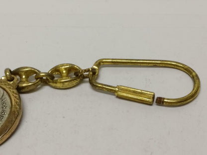 LP888 Jesus S. Franciscus Assisiensis Confessor Gold Tone Keyring Keychain F/S B790