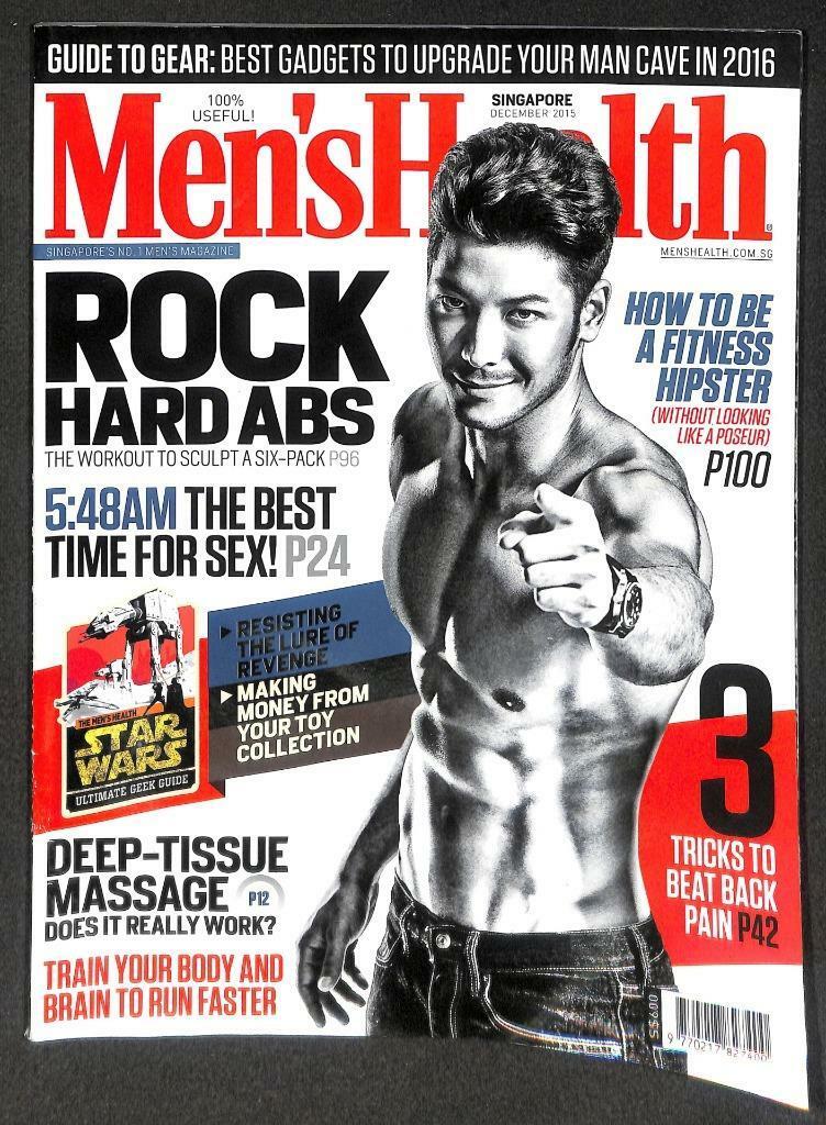 Singapore Men's Health Magazine 6 Pack Macho Man Simon Baker Lee Hom 王力宏 M049