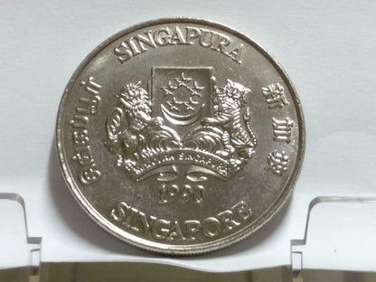 Singapore $10 Horse 1990 Copper Nickel Coin (C006)