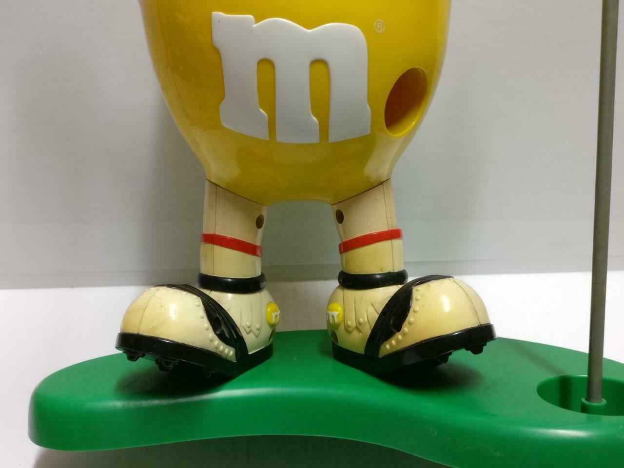 M&M's M&M Chocolate Yellow Golf Sport Red Hat Candy Dispenser No Box (A2181) *4