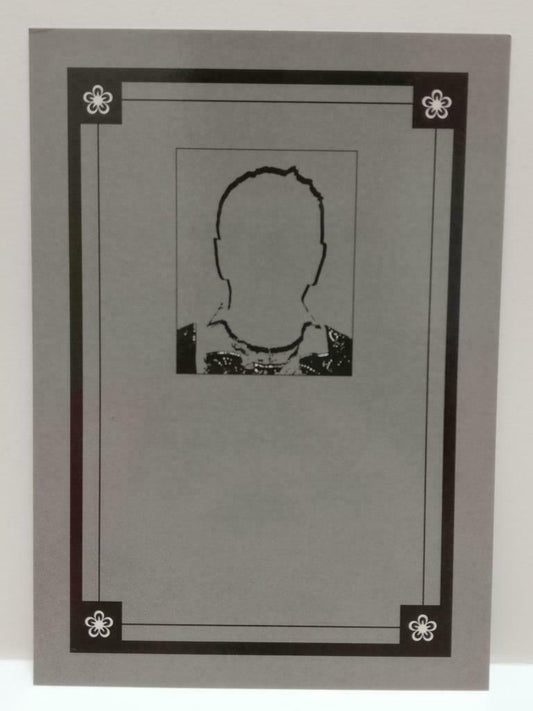 LUCKYPIGEON888 Grey Blank Portrait Art Installation Singapore Postcard (E0122)