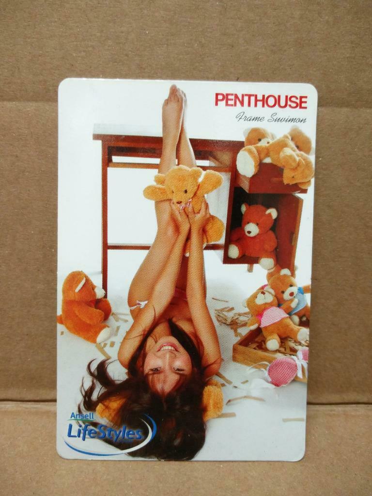 Rare Sexy Cheesecake Bra Bikini Girl Advertisement Mini Calendar Card (AC342)