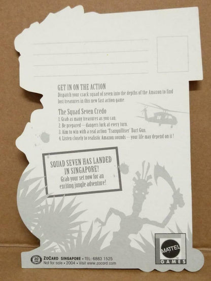 LUCKYPIGEON Squad Seven Extreme Jungle Mission Game 2004 Postcard (C2040)
